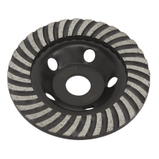 Sealey WDRTCUP125 Worksafe Turbo Row Concrete Grinding Head 125mm