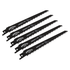 Sealey WRS3021/150 Reciprocating Saw Blade 150mm 6tpi - Pack of 5