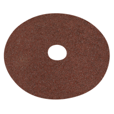 Sealey WSD524 Worksafe 125mm Fibre Backed Sanding Disc 24Grit - Pack of 25