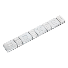 Sealey WWSA510 Steel Adhesive Wheel Weight 5/10g Strip of 8 - Pack of 100