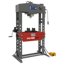 Sealey YK759FAH Premier Heavy-Duty Air/Hydraulic Floor Type Press with Foot Pedal 75 Tonne