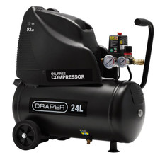 Draper 24978 230V 24L Direct Drive Oil-Free Air Compressor, 1.1kW/1.5hp