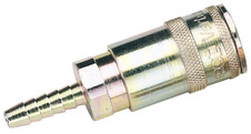 Draper 51412 1/4" Bore Vertex Air Line Coupling with Tailpiece (Sold Loose)