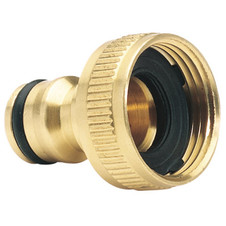 Draper 36198 Brass Garden Hose Tap Connector, 3/4"