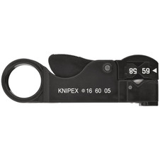 KNIPEX 64953 16 60 05SB Adjustable Co-Axial Stripping Tool, 105mm
