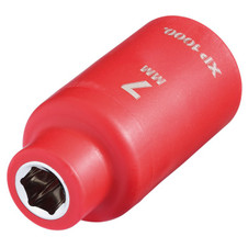Draper XP1000 16336 VDE Socket, 3/8" Sq. Dr., 7mm