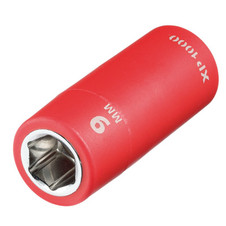 Draper XP1000 18778 VDE Socket, 1/4" Sq. Dr., 9mm