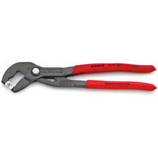 KNIPEX 82574 85 51 250 C SB Hose Clamp Pliers for Click clamps with non-slip plastic coating grey atramentized, 250mm