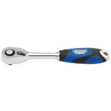 Draper Expert 26502 Soft Grip Reversible Ratchet, 1/4" Sq. Dr., 72 Tooth