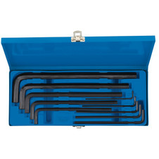 Draper 33895 Expert Metric Extra Long Hex Key Set (10 Piece)
