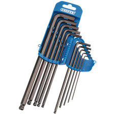 Draper 33719 Extra Long Metric Hex. and Ball End Hex. Key Set (10 Piece)