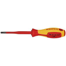 KNIPEX 28056 98 24 02 SLS VDE Insulated Plus/Minus Screwdriver, PH/S2 x 100mm