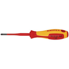 KNIPEX 28057 98 25 01 SLS VDE Insulated Plus/Minus Pozidriv Screwdriver, PZ/S1 x 80mm