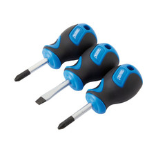 Draper 32604 Stubby Soft Grip Screwdriver Set (3 Piece)