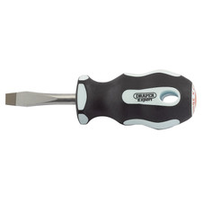 Draper Expert 34977 Plain Slot Soft Grip Screwdriver, 6.5 x 38mm