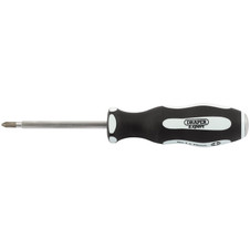 Draper Expert 35210 Pound Thru' Cross Slot Soft Grip Screwdriver, No.1 x 75mm