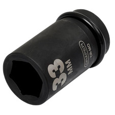 Draper 05147 Hi-TORQ Deep Impact Socket, 1" Sq. Dr., 33mm