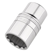 Draper Expert 22427 Metric Deep Socket, 1/2" Sq. Dr., Polished Chrome, 36mm