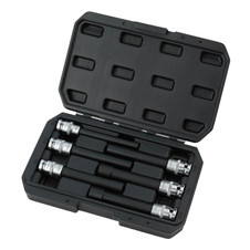 Draper 07125 Extra Long E-Type Sockets, 1/2" Sq. Dr. (6 Piece)
