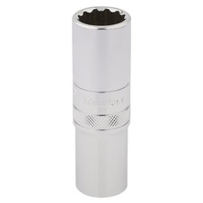 Draper Expert 33735 HI-TORQ 12 Point Deep Socket, 1/2" Sq. Dr., 17mm