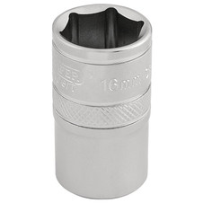 Draper Expert 16606 6 Point Metric Socket, 1/2" Sq. Dr., 16mm