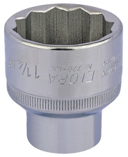Elora 24517 Bi-Hexagon Socket, 1/2" Sq. Dr., 1 1/4"