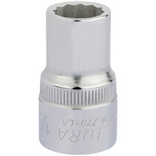 Elora 24351 Bi-Hexagon Socket, 1/2" Sq. Dr., 1/2"
