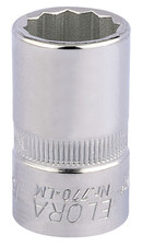 Elora 24616 Bi-Hexagon Socket, 1/2" Sq. Dr., 16mm