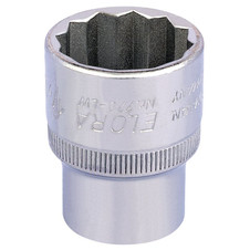 Elora 24856 Whitworth Bi-Hexagon Socket, 1/2" Sq. Dr., 1/2"