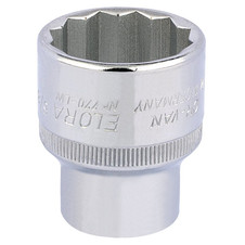 Elora 24872 Whitworth Bi-Hexagon Socket, 1/2" Sq. Dr., 5/8"