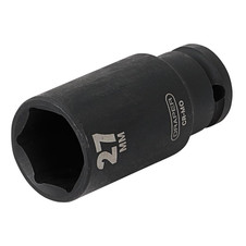 Draper 12748 HI-TORQ Deep Impact Socket, 1/2" Sq. Dr., 27mm