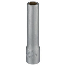 Elora 58726 Deep Socket, 1/4" Sq. Dr., 6mm