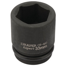 Draper 93259 HI-TORQ 6 Point Impact Socket, 3/4" Sq. Dr., 33mm