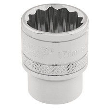 Draper Expert 32781 HI-TORQ 12 Point Socket, 3/8" Sq. Dr., 17mm