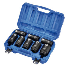 Draper 20208 HI-TORQ Metric Deep Impact Socket Set, 3/4" Sq. Dr. (8 Piece)
