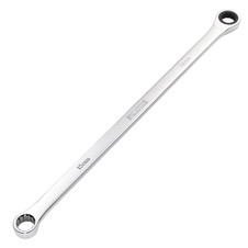 Draper 27771 HI-TORQ Metric Extra-Long Double Ring Ratchet Spanner, 15mm