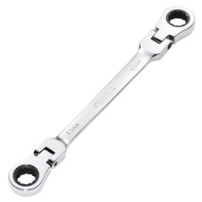 Draper 27746 HI-TORQ Metric Flexible Head Double Ring Ratchet Spanner, 12 x 13mm