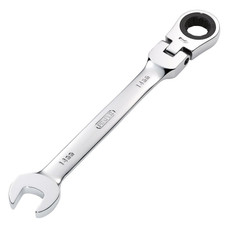 Draper 52016 HI-TORQ Metric Flexible Head Ratcheting Combination Spanner, 14mm