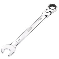 Draper 52022 HI-TORQ Metric Flexible Head Ratcheting Combination Spanner, 21mm