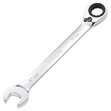 Draper 52005 HI-TORQ Metric Reversible Ratcheting Combination Spanner, 17mm