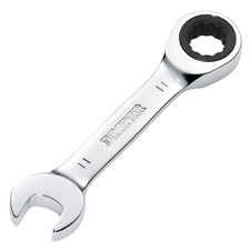 Draper 27866 HI-TORQ Metric Stubby Ratchet Combination Spanner, 11mm