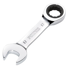 Draper 27914 HI-TORQ Metric Stubby Ratchet Combination Spanner, 17mm