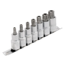 Draper Expert 16334 TX-STAR Security Socket Bit Set, 1/2" Sq. Dr., 55mm (7 Piece)