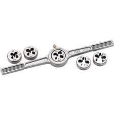 Draper 79197 Circular Metric Die and Holder Set (6 Piece)