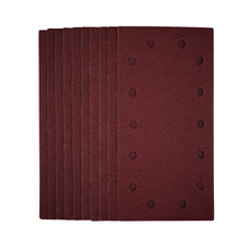 Draper 55863 1/2 Sanding Sheets with Hook and Loop, 115 x 230mm, 80 Grit (Pack of 10)