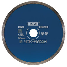 Draper 99781 Continuous Diamond Blade, 200mm