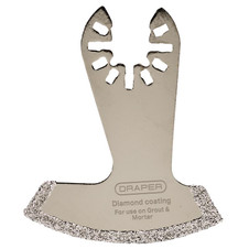 Draper 70473 Oscillating Multi-Tool Diamond Coated Cutting Blade, 52mm