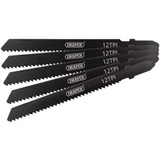 Draper 81722 DT119B Jigsaw Blade Set, 92mm (5 Piece)