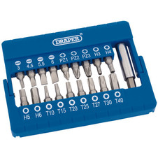 Draper 82393 Screwdriver and Magnetic Bit Holder Set (19 Piece)
