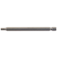Draper 64373 Hexagonal Insert Bit, 4mm, 1/4" Hex, 100mm Long (Pack of 1)